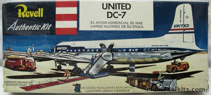 Revell 1/122 Douglas DC-7 United Airlines - Lodela Issue, H220 plastic model kit